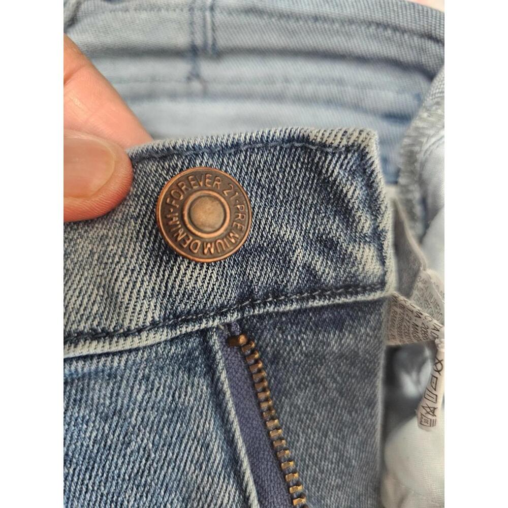 Women's Forever 21 Premium Straight Leg Denim Jeans Pants Size 24 Blue Pockets - Picture 4 of 12